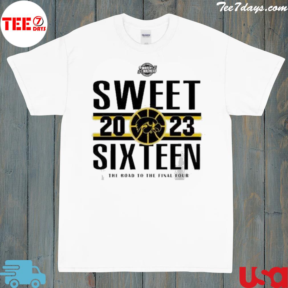 Iowa Hawkeyes Women’S’ Basketball 2023 Sweet Sixteen The Road To The Final Four Shirt