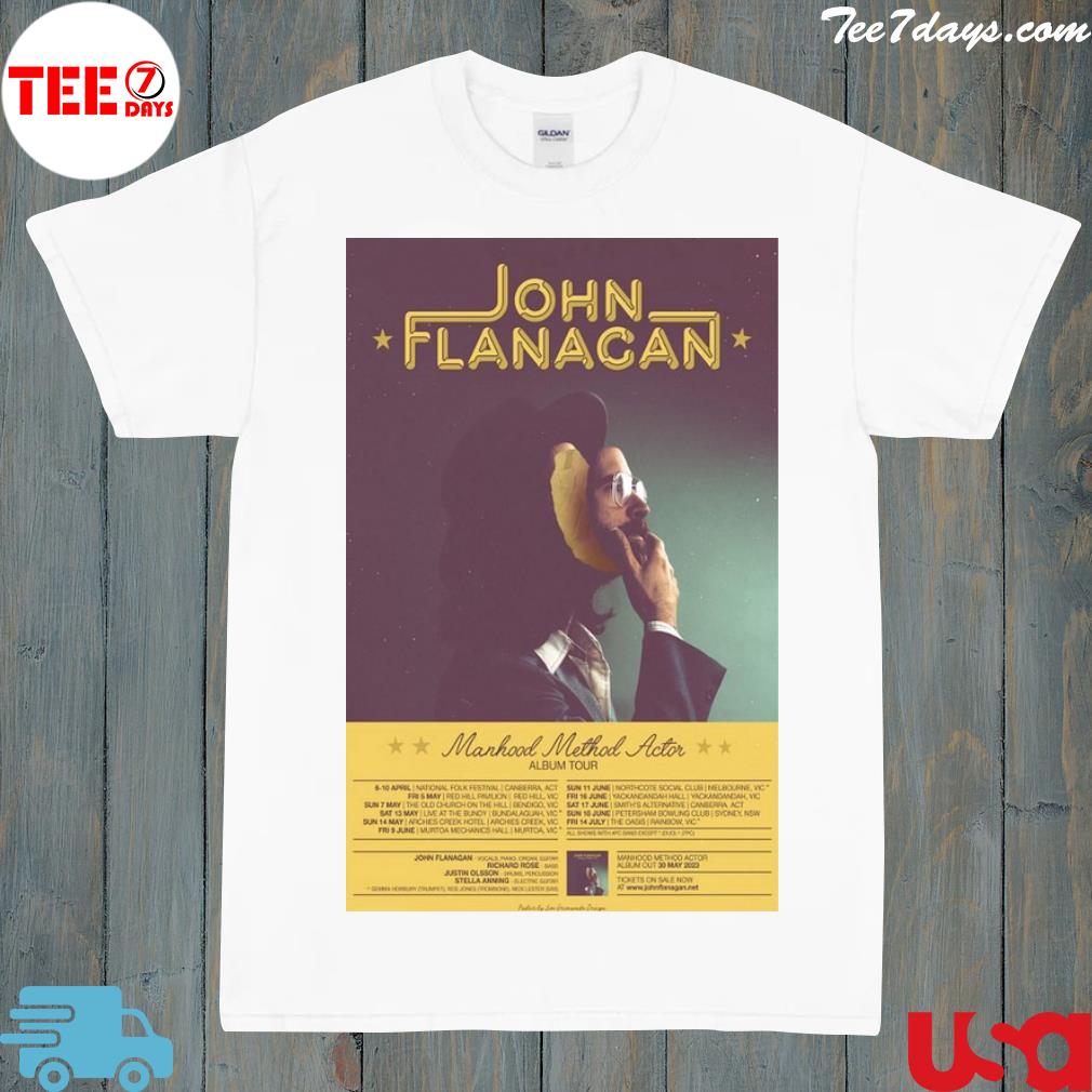 John flanagan manhood method actor tour 2023 shirt