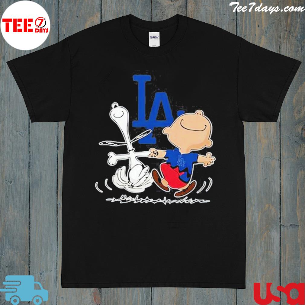 Los Angeles Dodgers Charlie Brown Snoopy Los Angeles Dodgers T-Shirt