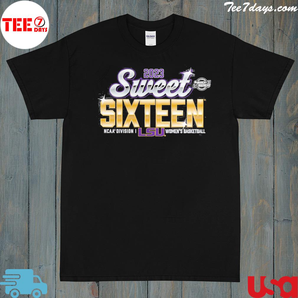LSU Tigers Branded 2023 NCAA Women's Basketball Tournament March Madness Sweet 16 T-Shirt