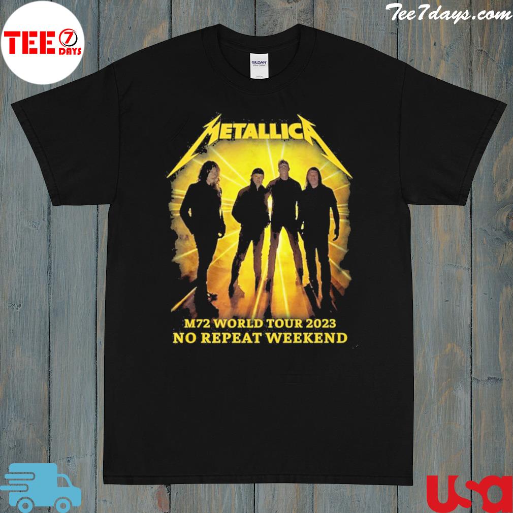 Metallica M72 World Tour 2023 No Repeat Weekend logo Shirt