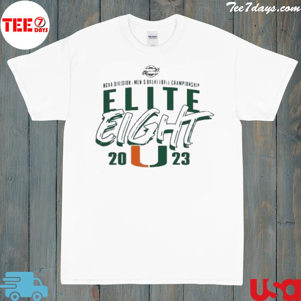 Miami Hurricanes 2023 NCAA Men’s Basketball Tournament March Madness Elite Eight Team Shirt