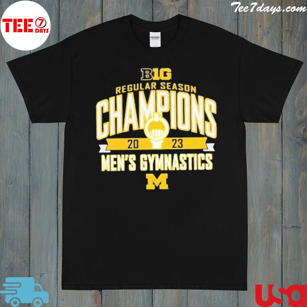 Michigan wolverines 2023 big ten mens gymnastics regular season champions shirt