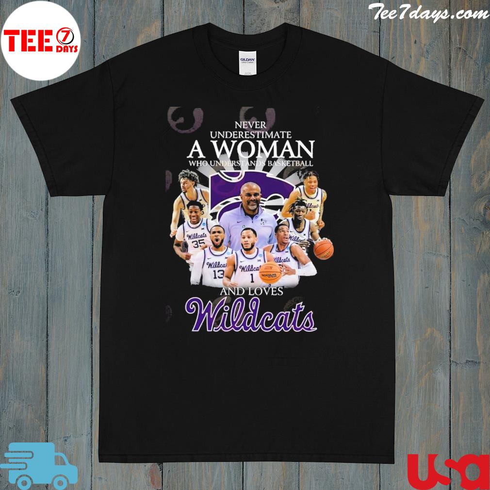 Never Underestimate A Woman Who Understands Basketball And Loves Wildcats T-Shirt
