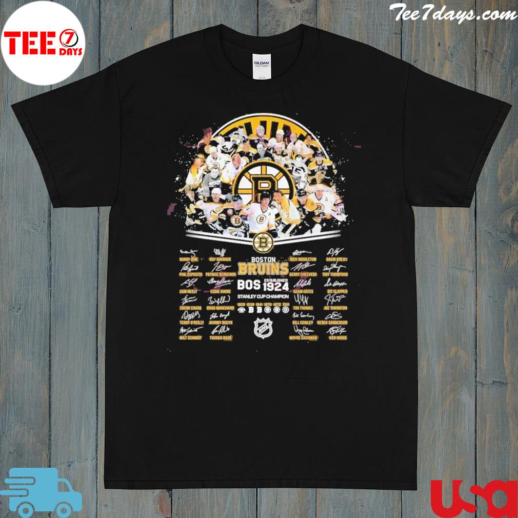 NHL Boston Bruins Established 1924 Stanley Cup Champion T-Shirt
