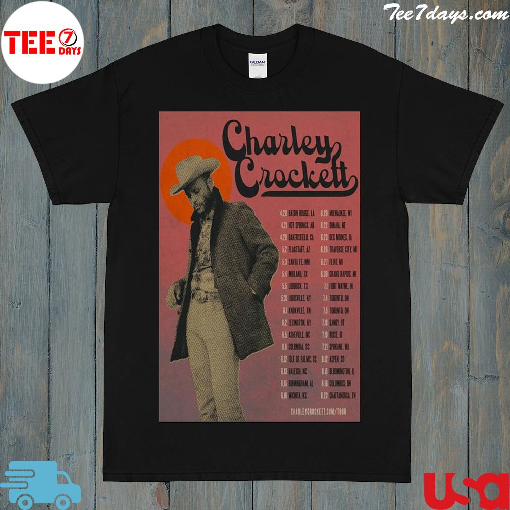 Official charley crockett tour 2023 shirt