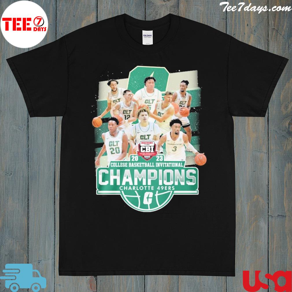 Official charlotte 49ers 2023 college basketball invitational shirt
