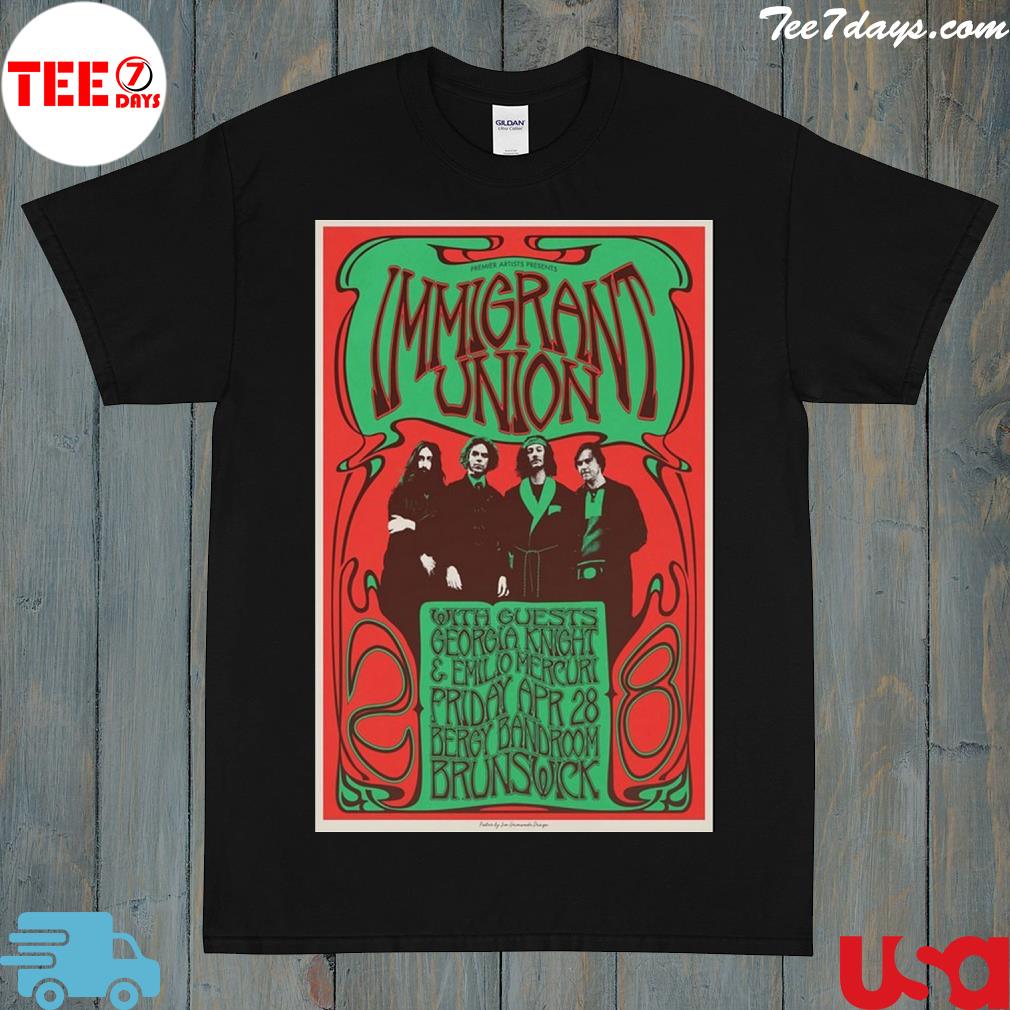 Official immigrant union bergy bandroom brunswick vic 04 28 2023 shirt