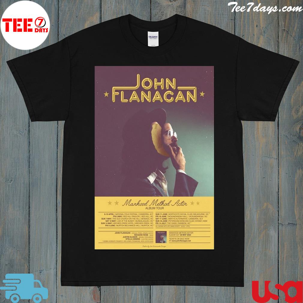 Official john flanagan manhood method actor tour shirt