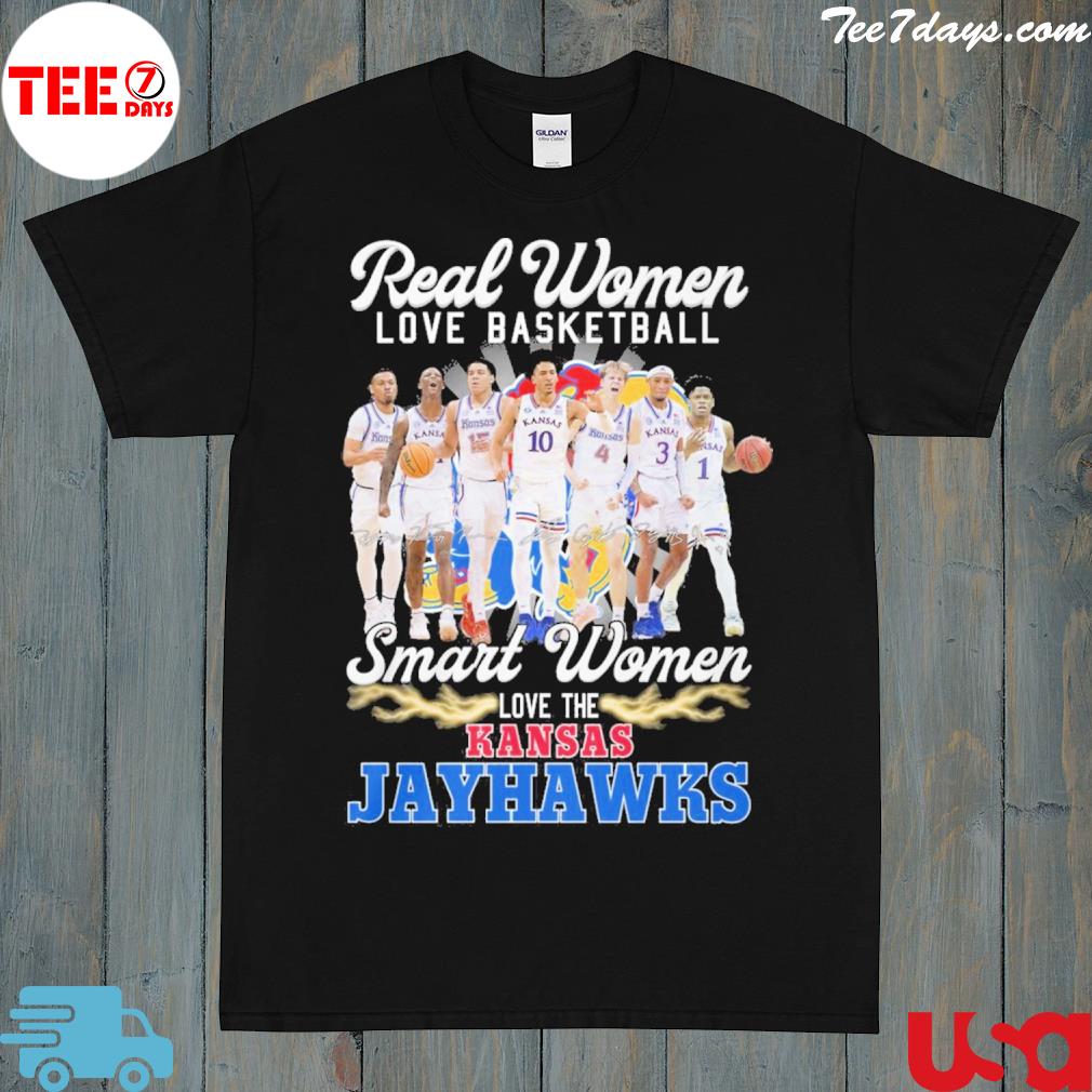 Official kansas jayhawks real women love basketball smart women love the Kansas jayhawks shirt