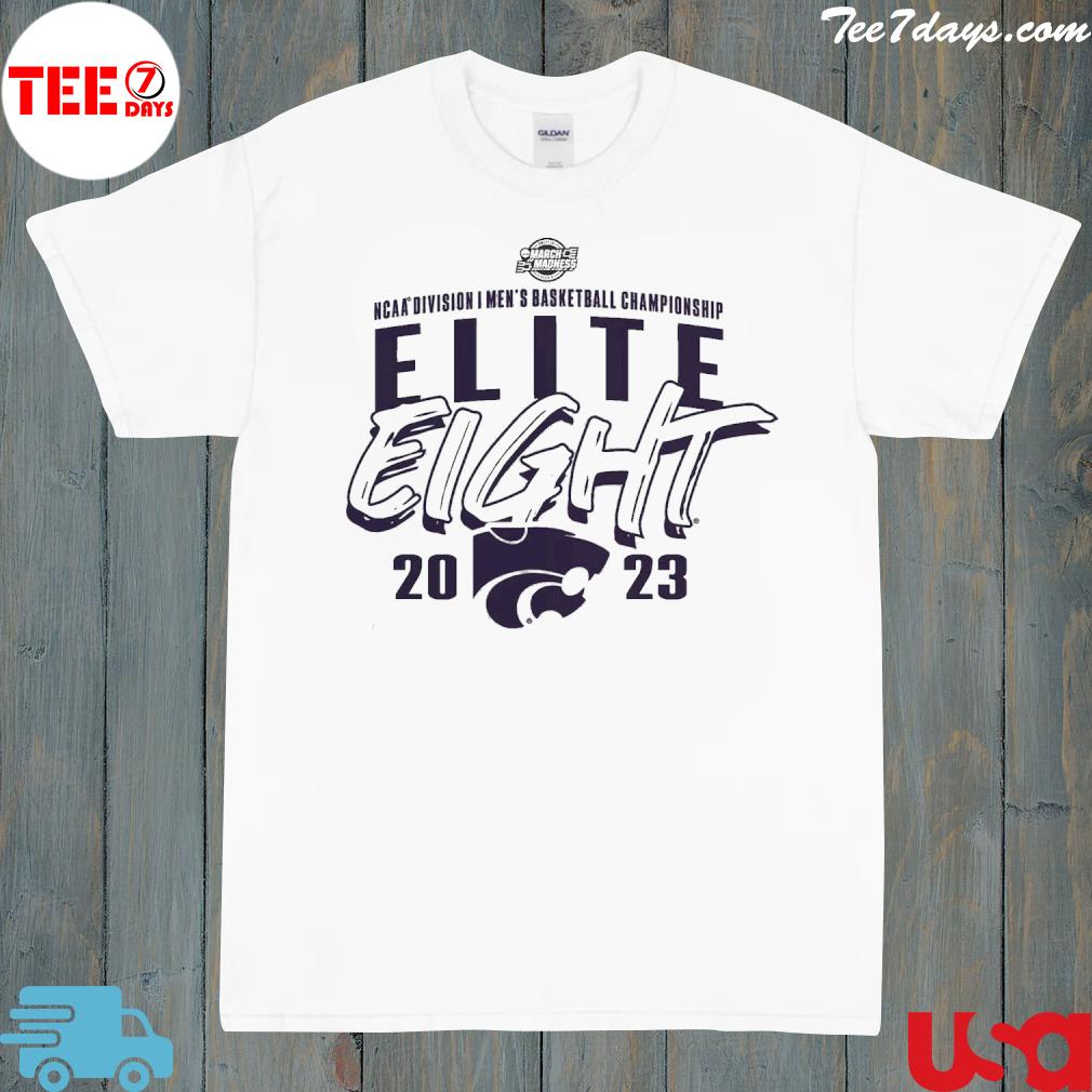 Official kansas state wildcats 2023 ncaa men's basketball tournament march madness elite eight team shirt