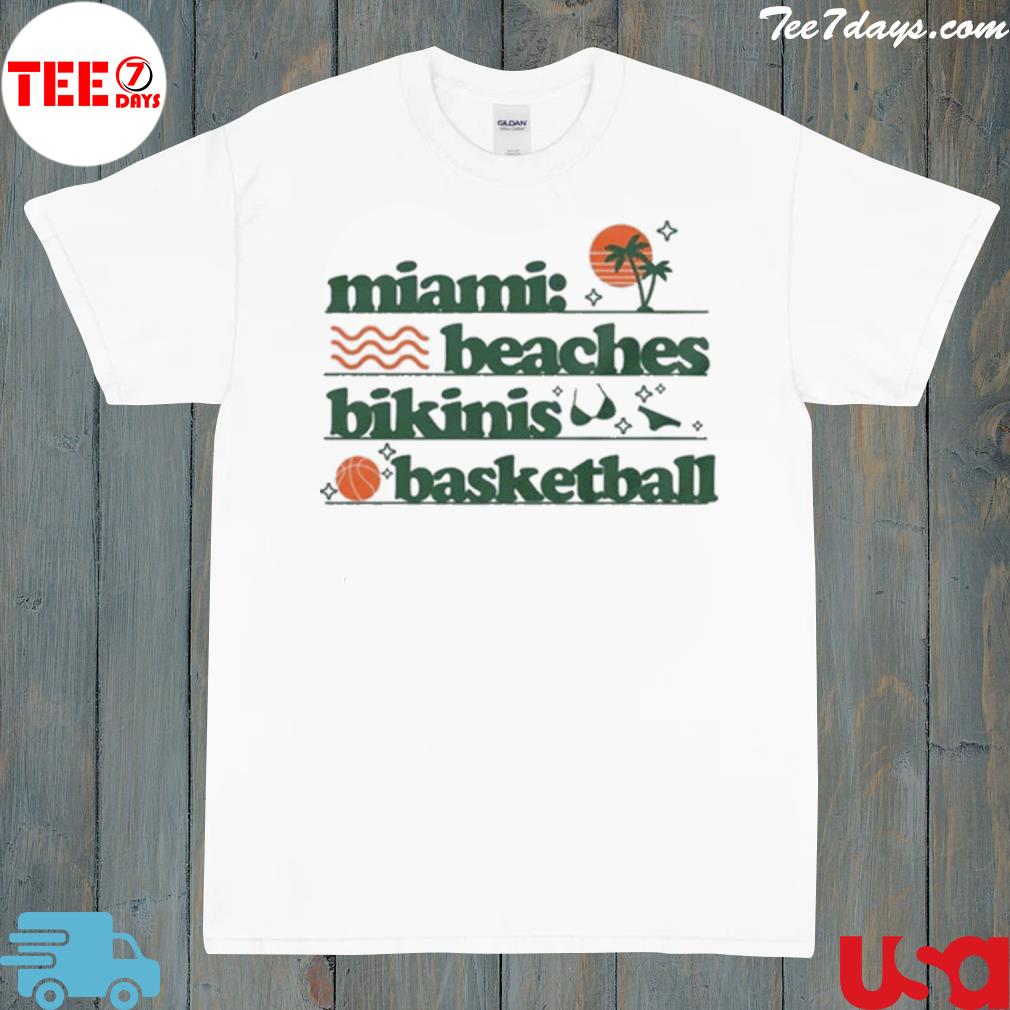 Official miamI beaches bikinis basketball shirt