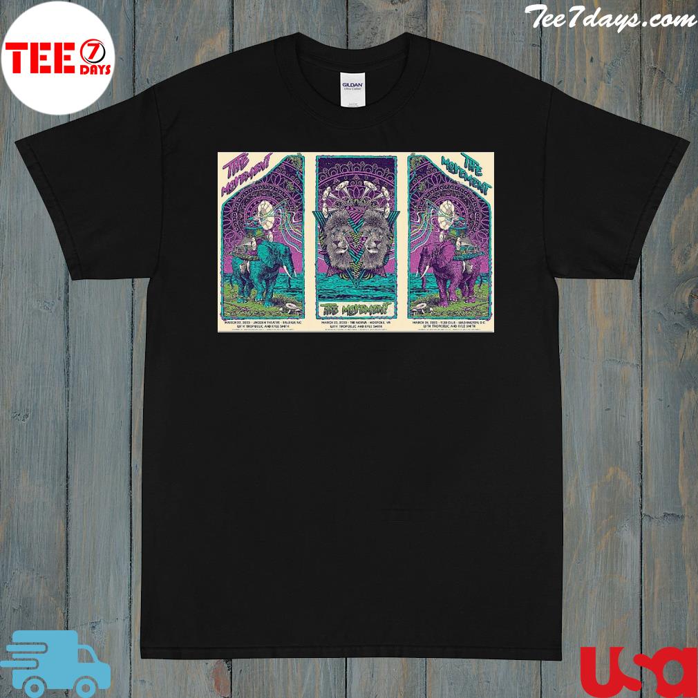 Official the movement march 22+23+24 2023 poster shirt