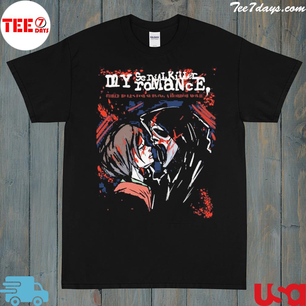 Official three rules for survival Scream my serial killer romance three rules for surviving a horror movie shirt