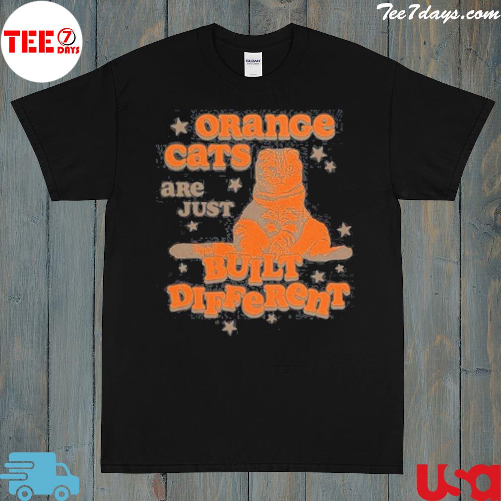 Official weirdlilguys orange cats shirt