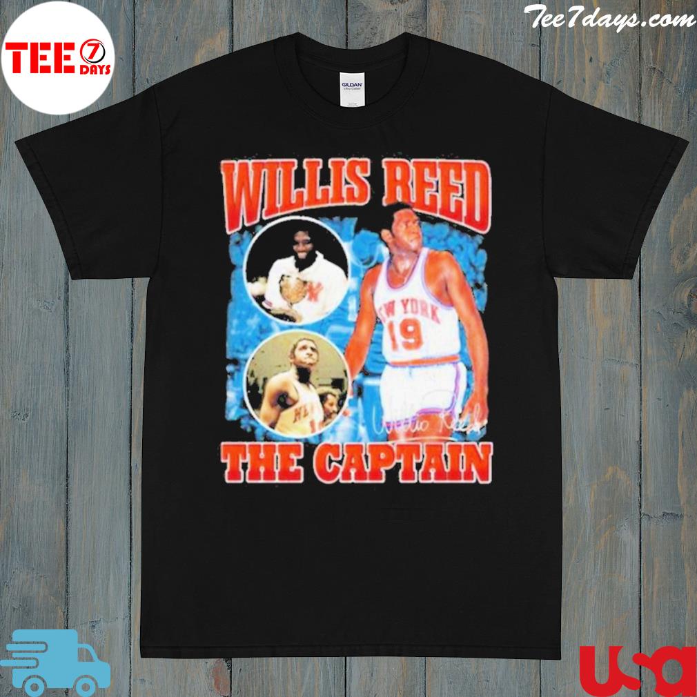 Official willis reed the captain basketball legend NBA shirt