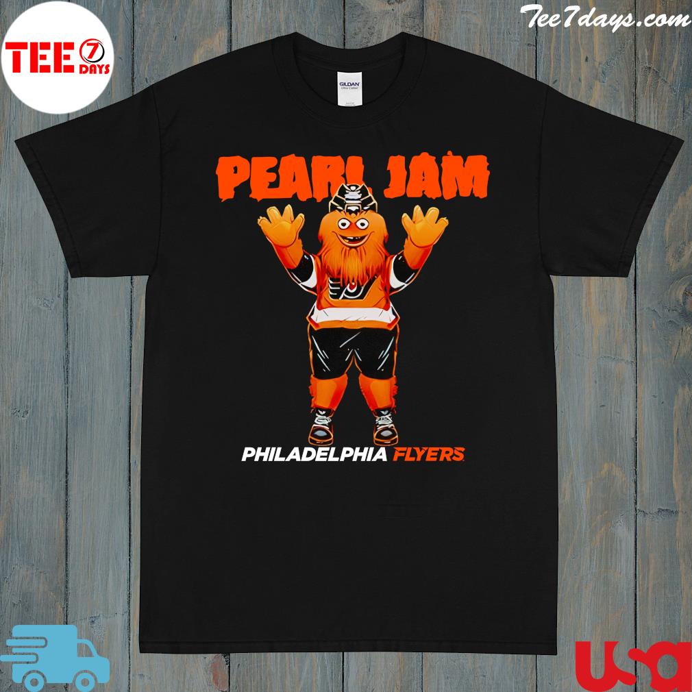 Philadelphia flyers x pearl jam gritty 2023 t-shirt