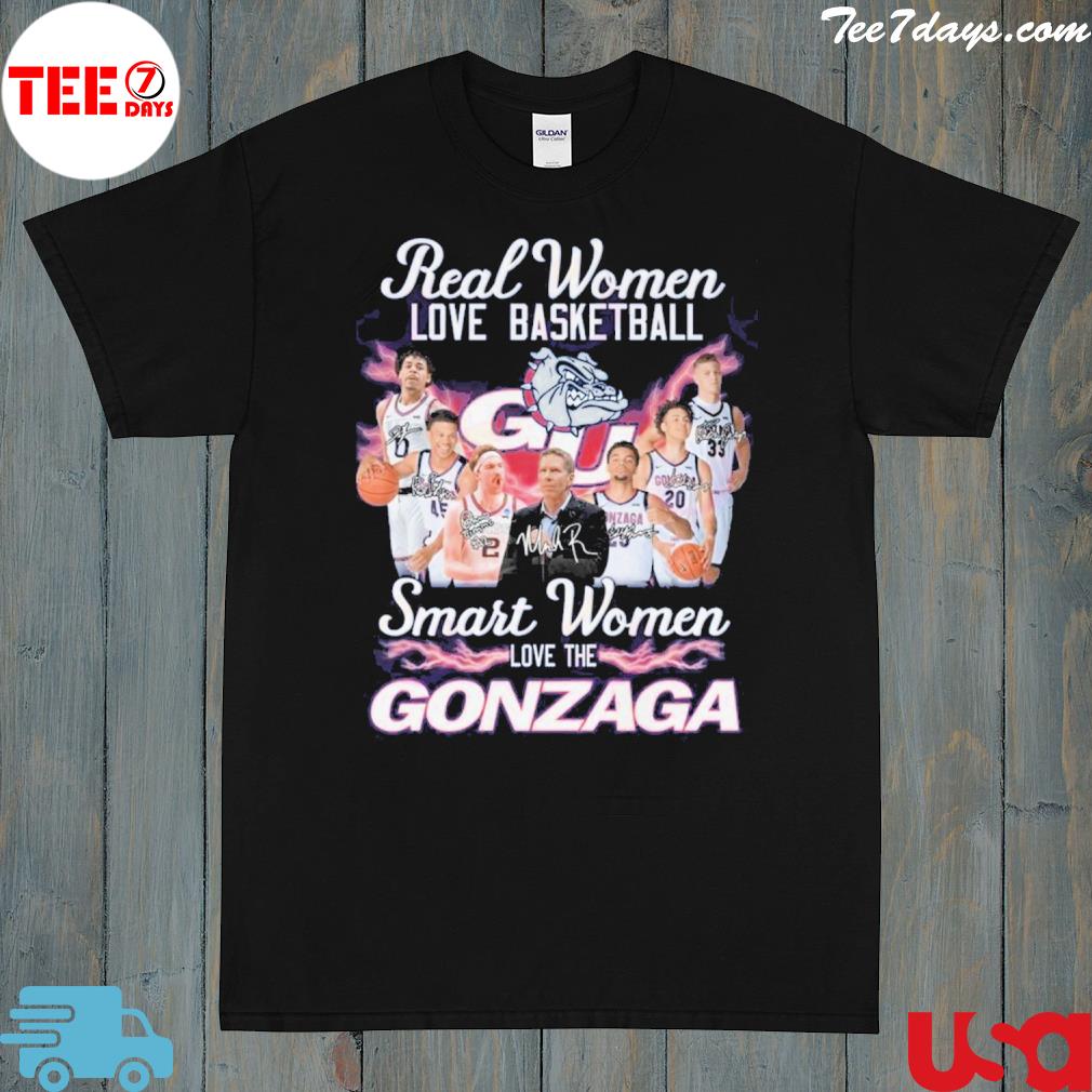 Real Women Love Basketball Smart Women Love The Gonzaga T-Shirt