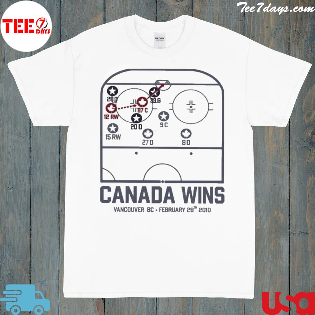 Roots Canada Wins Vancouver Bc February 28Th 2010 Hockey Shirt