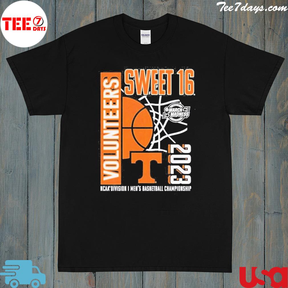 Tennessee volunteers 2023 ncaa mens basketball tournament march madness sweet 16 shirt