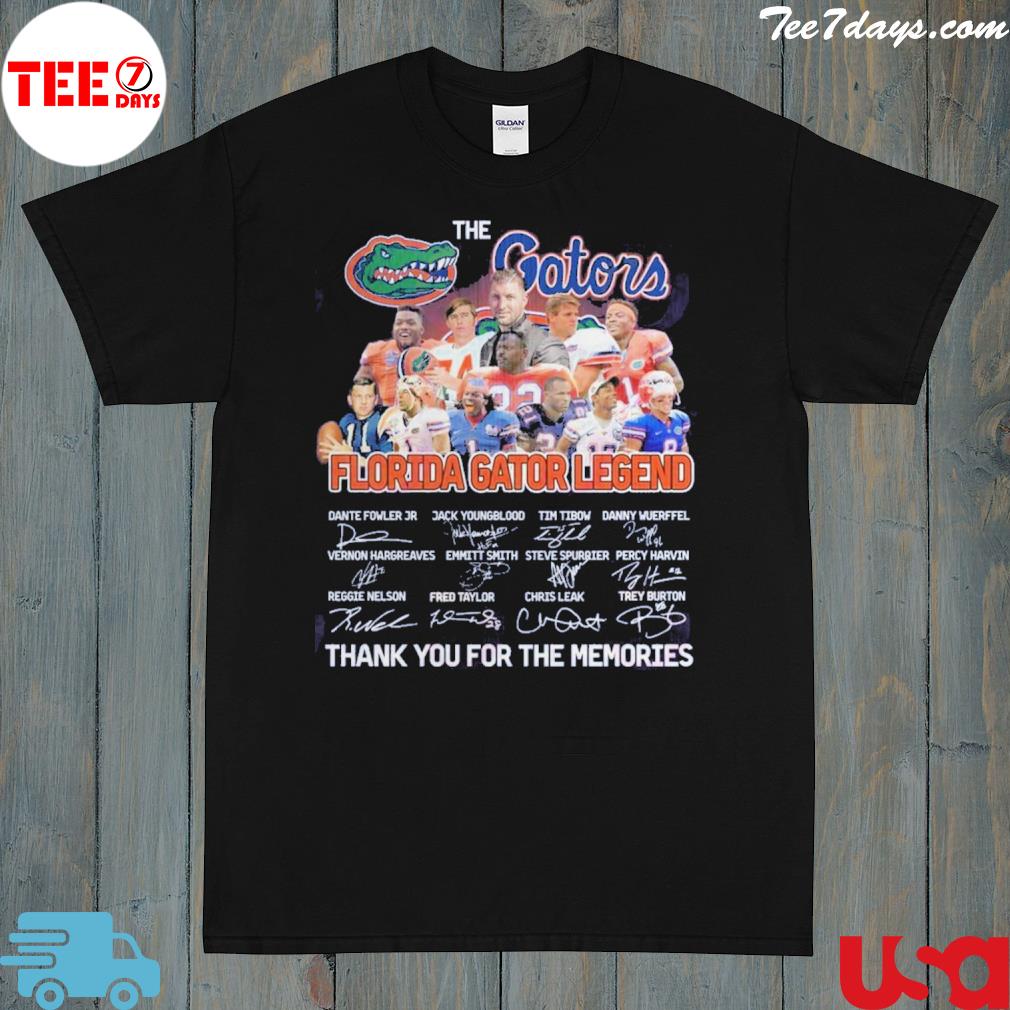 The Gators Florida Gator Legend Thank You For The Memories T-Shirt