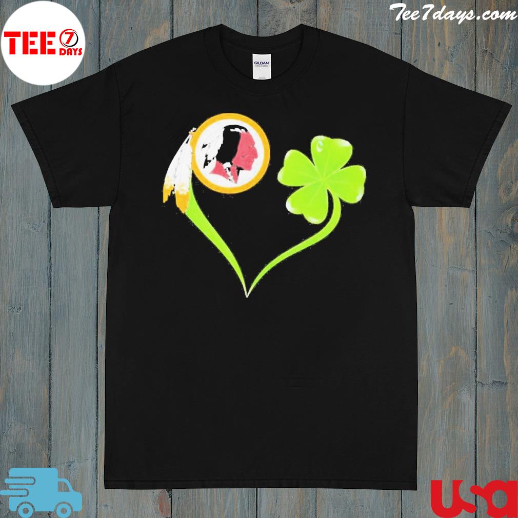 Washington Redskins shamrock heart St Patrick’s day shirt
