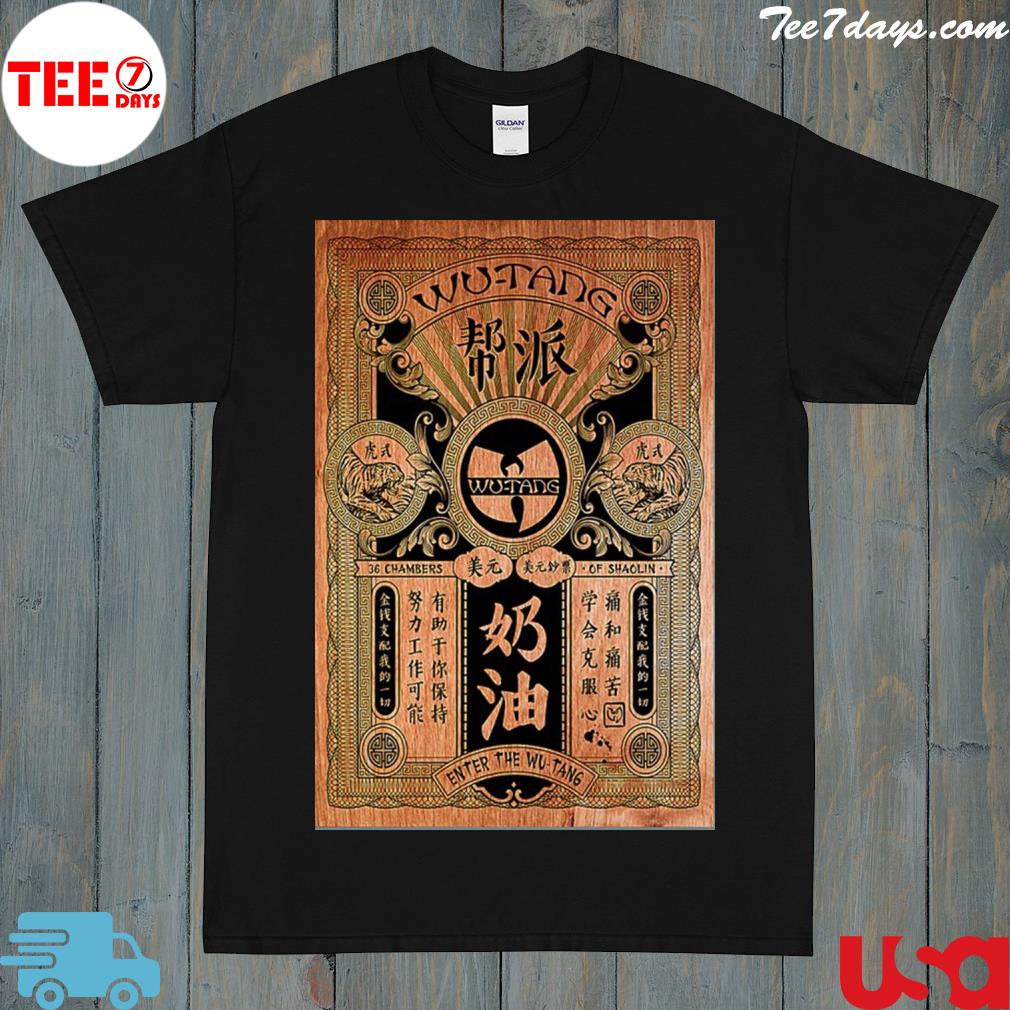 Wu tang clan enter the wutang poster shirt