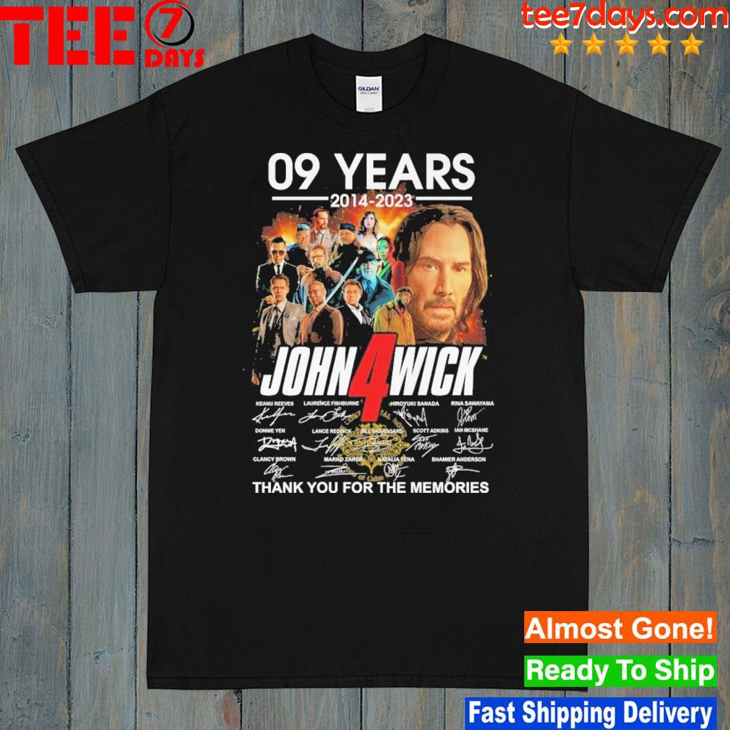 09 years 2014 2023 john wick thank you for the memories T-shirt