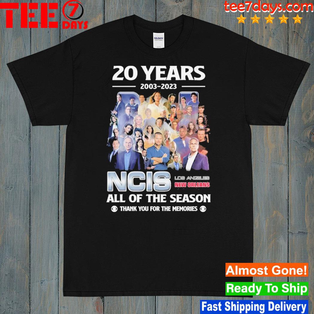 20 years 2003 2023 ncis los angeles new orleans all of the season thank you for the memories shirt
