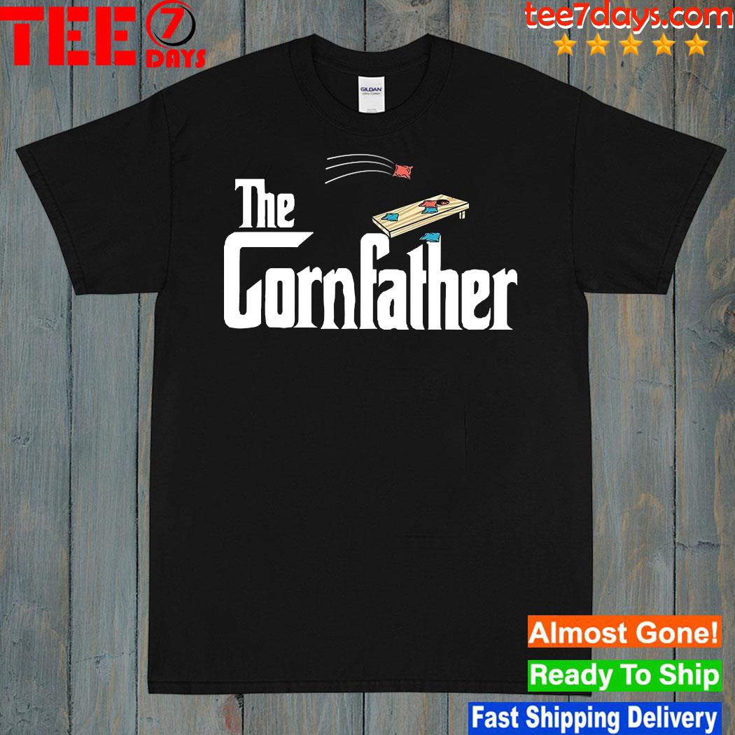 2023 Cornhole The Cornfather Funny Fathers Gift Shirt