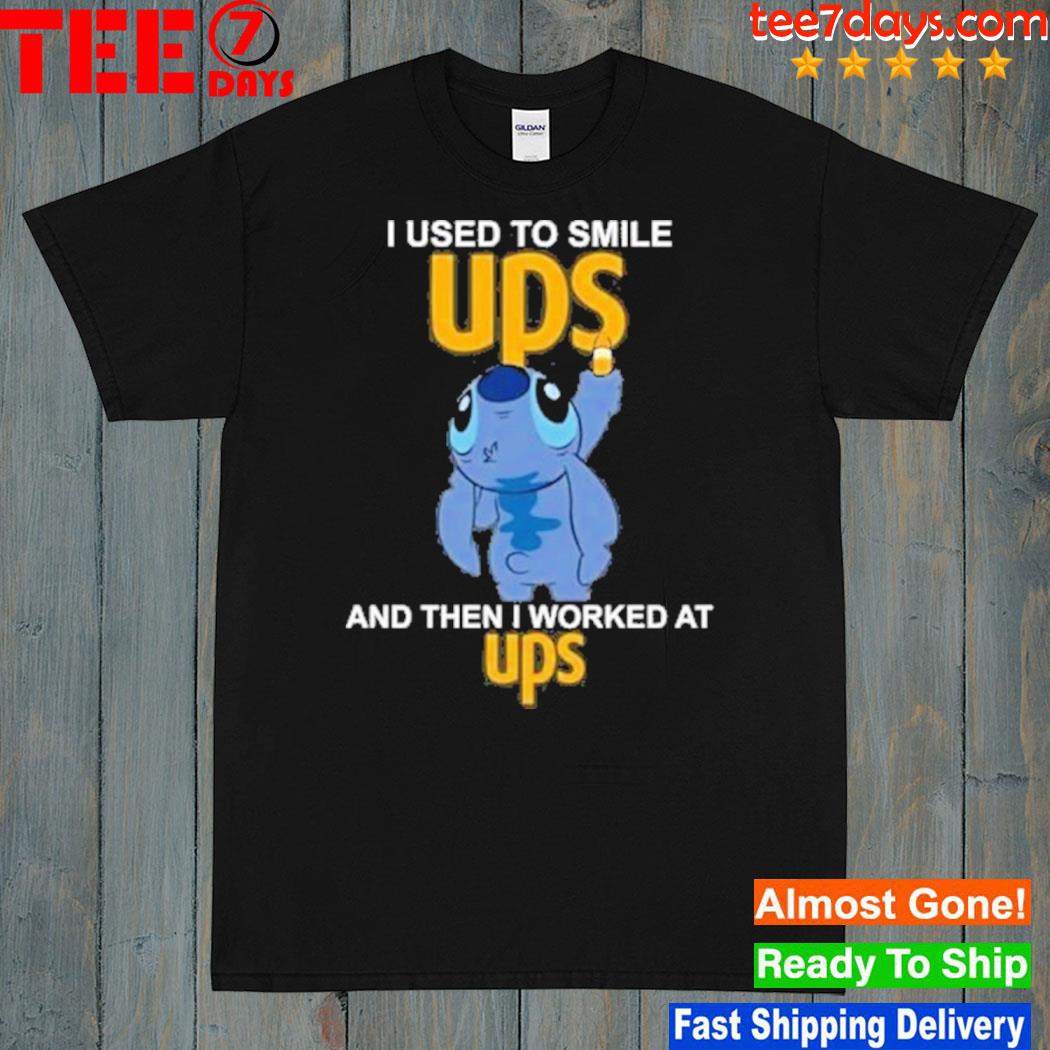 Baby stitch i used smile and then i worked at ups logo shirt