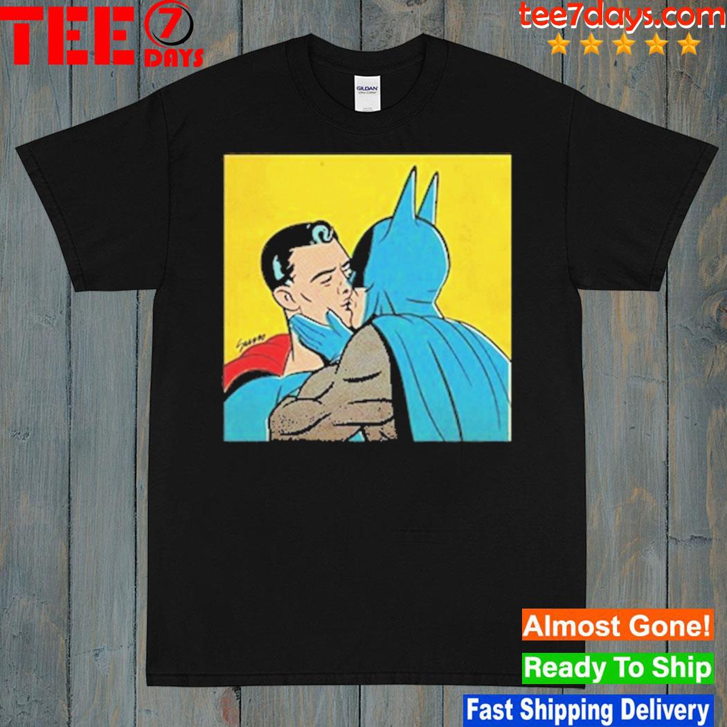 Batman And Superman Kissing T-Shirt