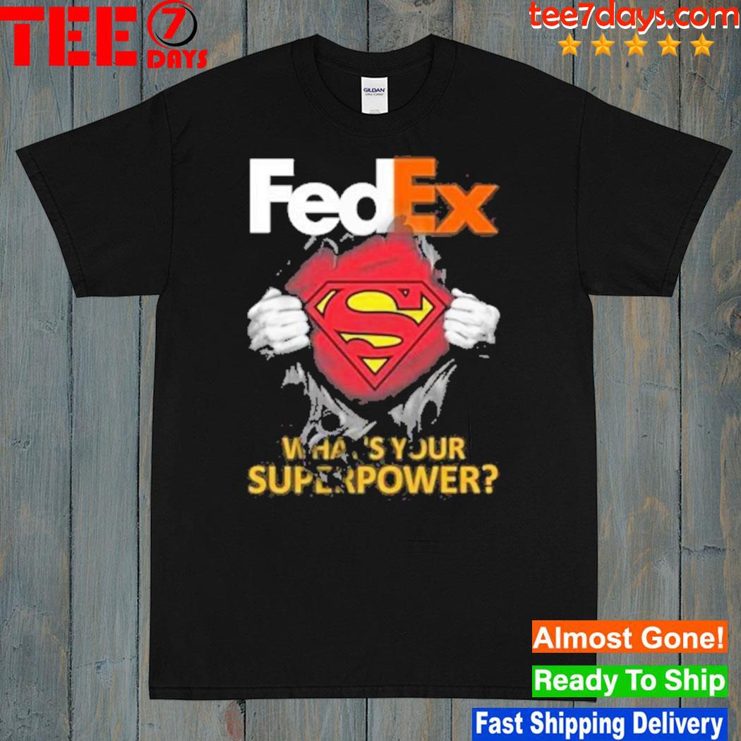 Blood inside me fedex logo whats your superpower shirt