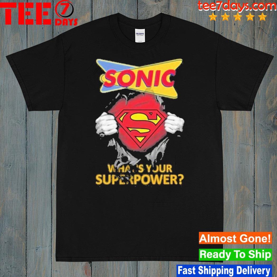 Blood inside me sonic logo whats your superpower shirt