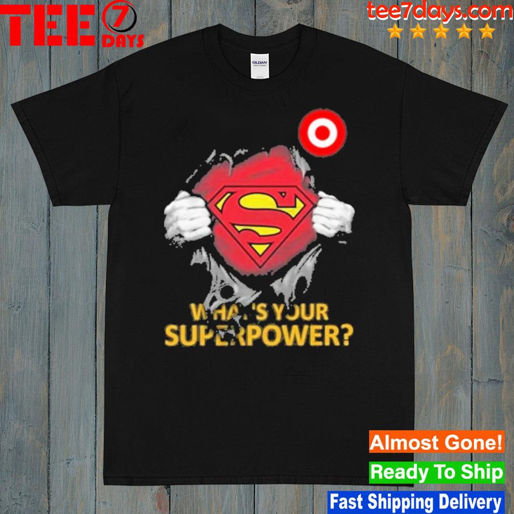 Blood inside me target logo whats your superpower shirt