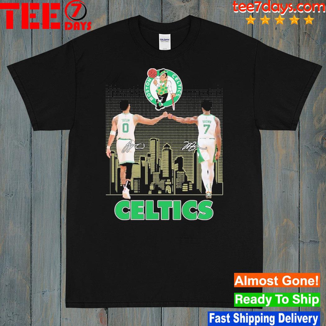 Boston celtics player tatum and brown city logo T-shirt
