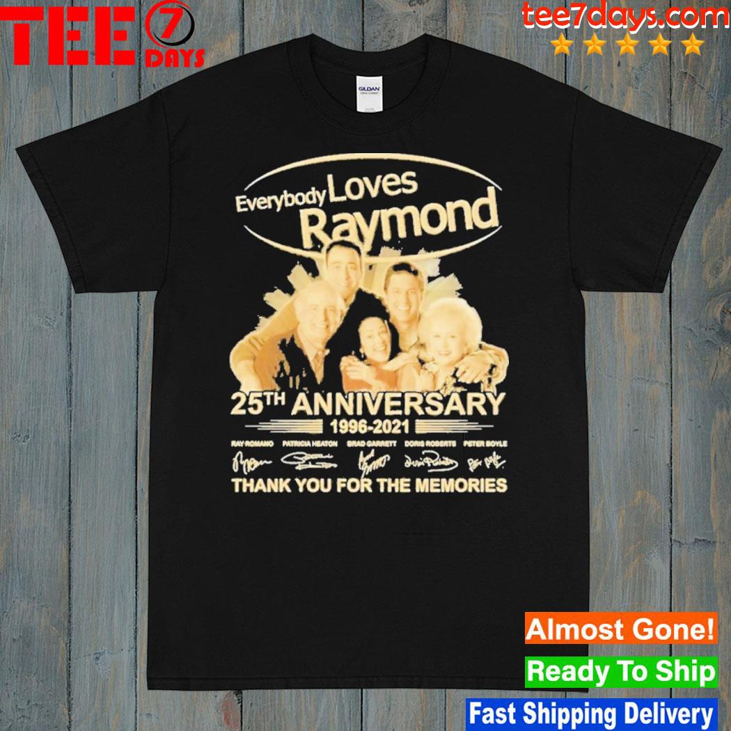 Everybody Loves Raymond 25th anniversary 1996 2021 signatures thank you for the memories shirt
