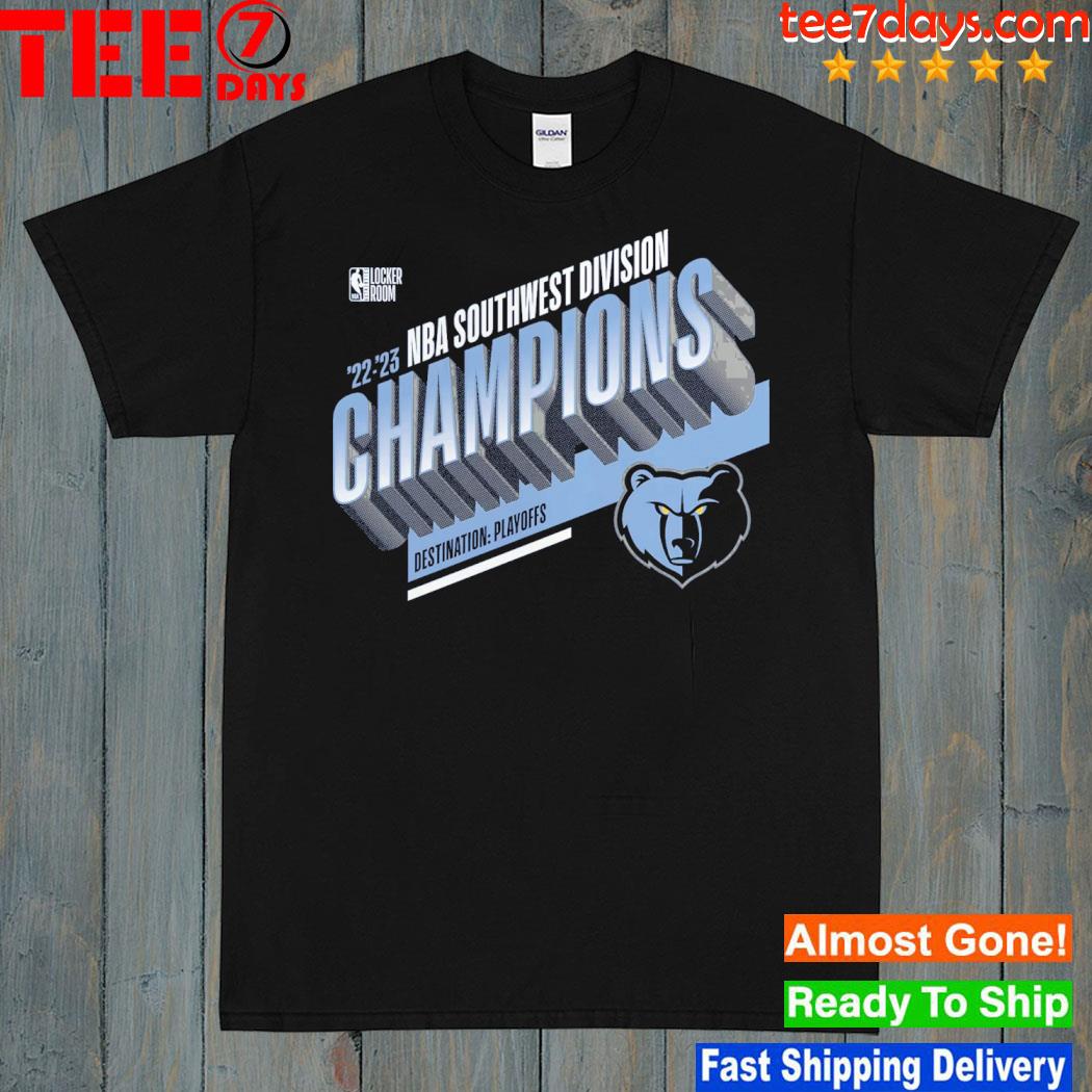 Memphis Grizzlies Branded 2023 Southwest Division Champions Locker Room T-Shirt
