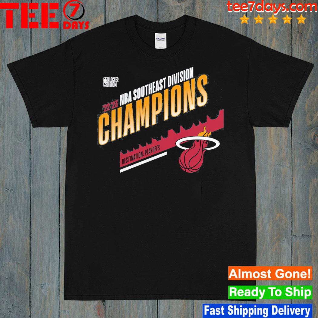 Miami Heat Branded 2023 Southeast Division Champions Locker Room T-Shirt