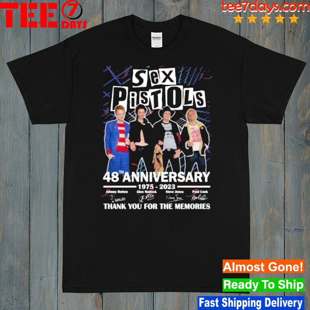 Sex Pistols 48th Anniversary 1975 – 2023 Thank You For The Memories 2023 T-Shirt