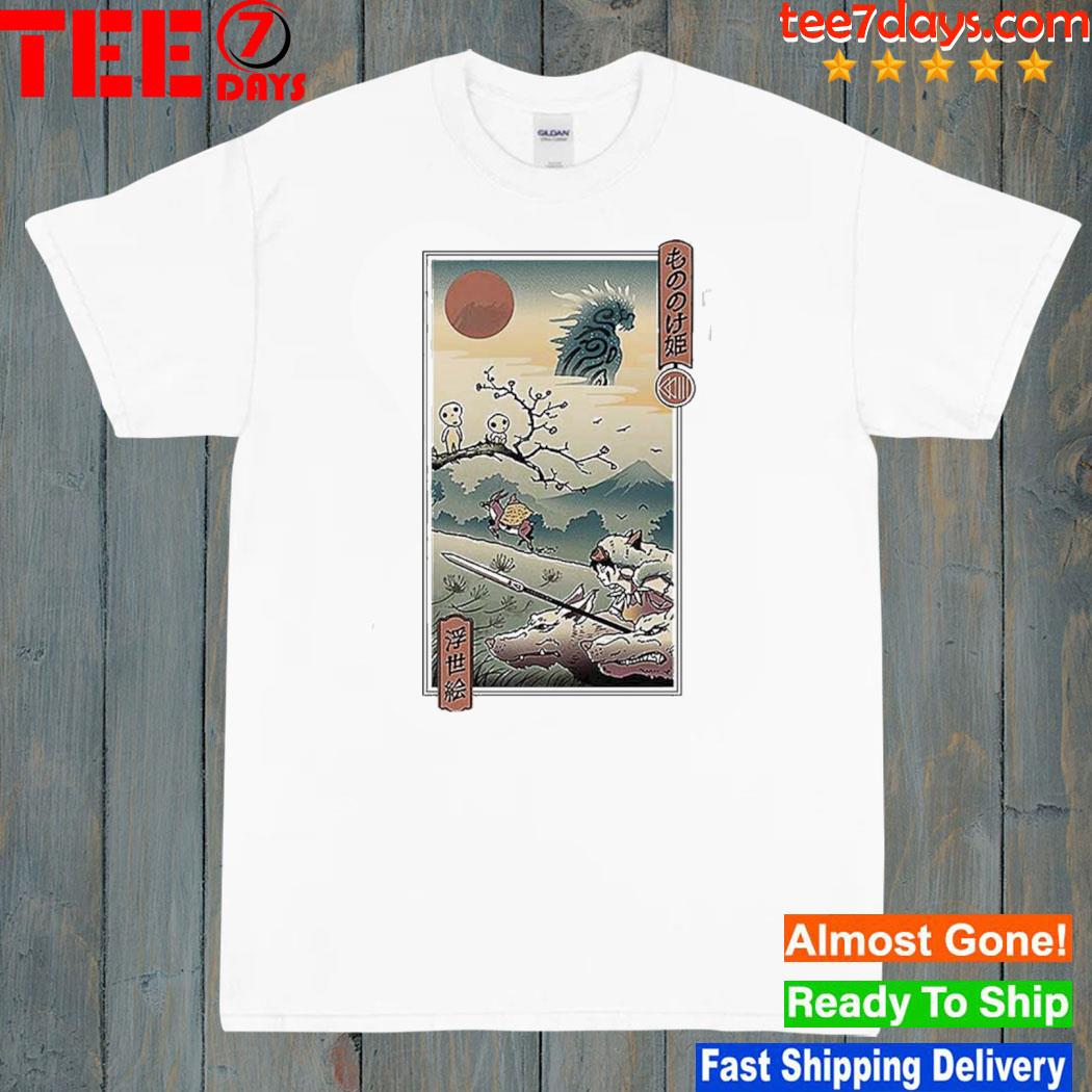 Studio Ghibli Princess Mononoke Ukiyo-e T-Shirt