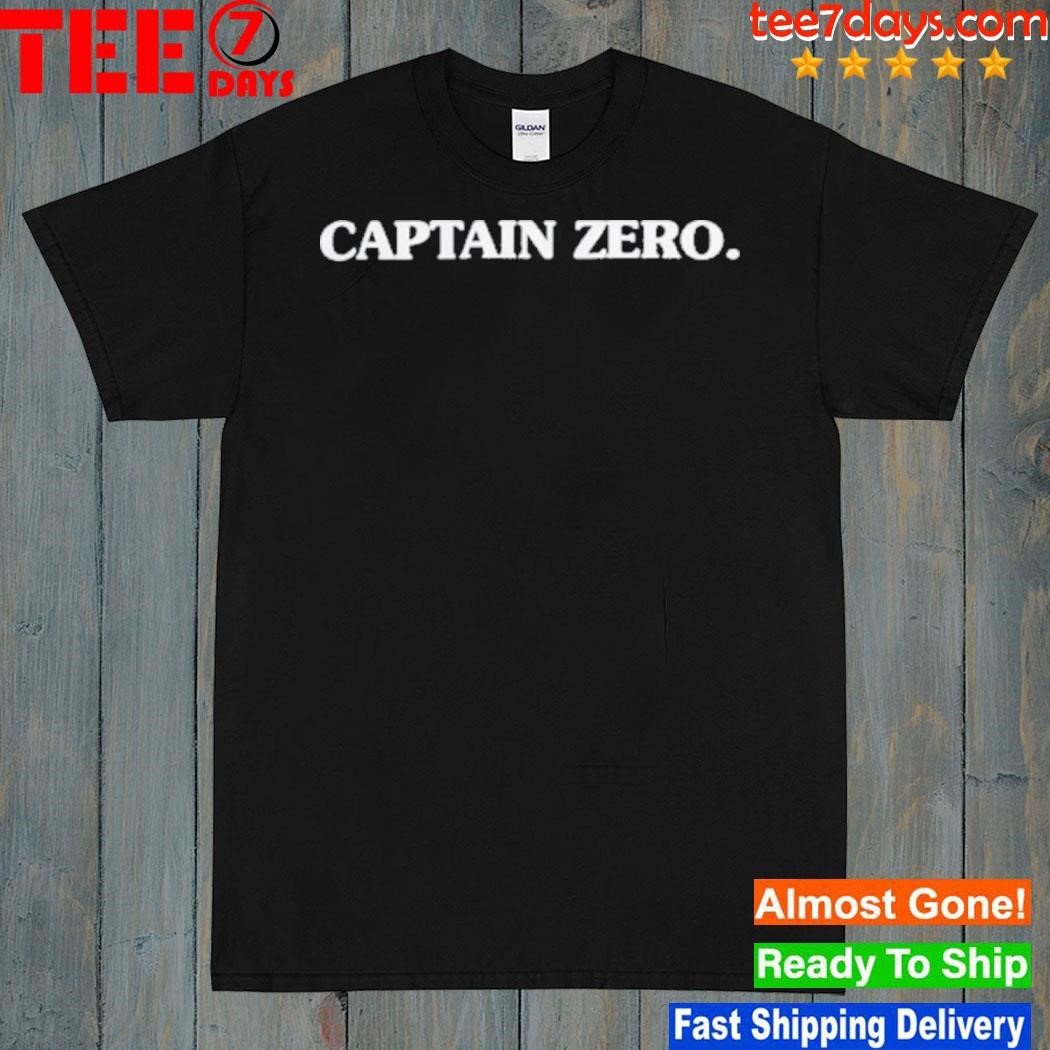 Captain zero merch embroidered shirt