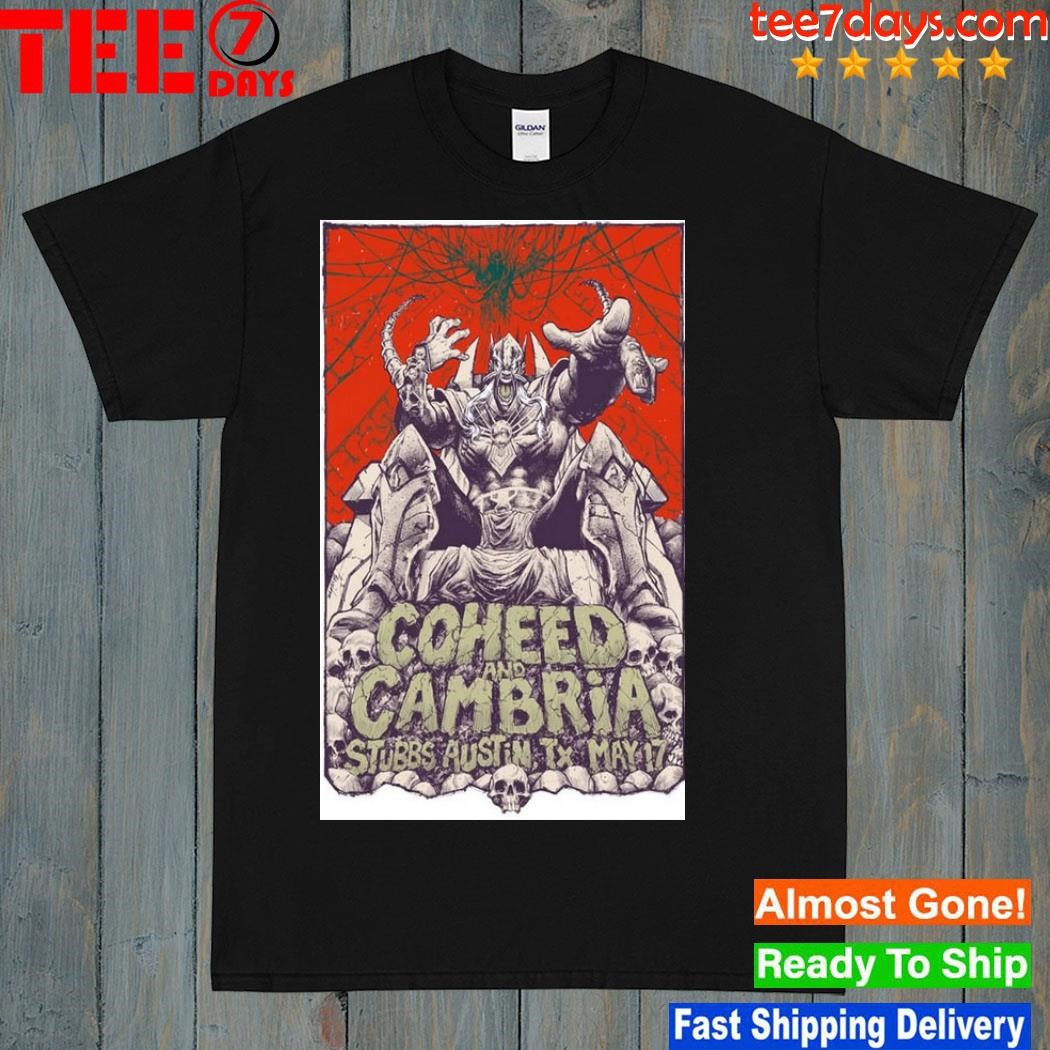 Coheed and cambria austin tx 2023 poster shirt