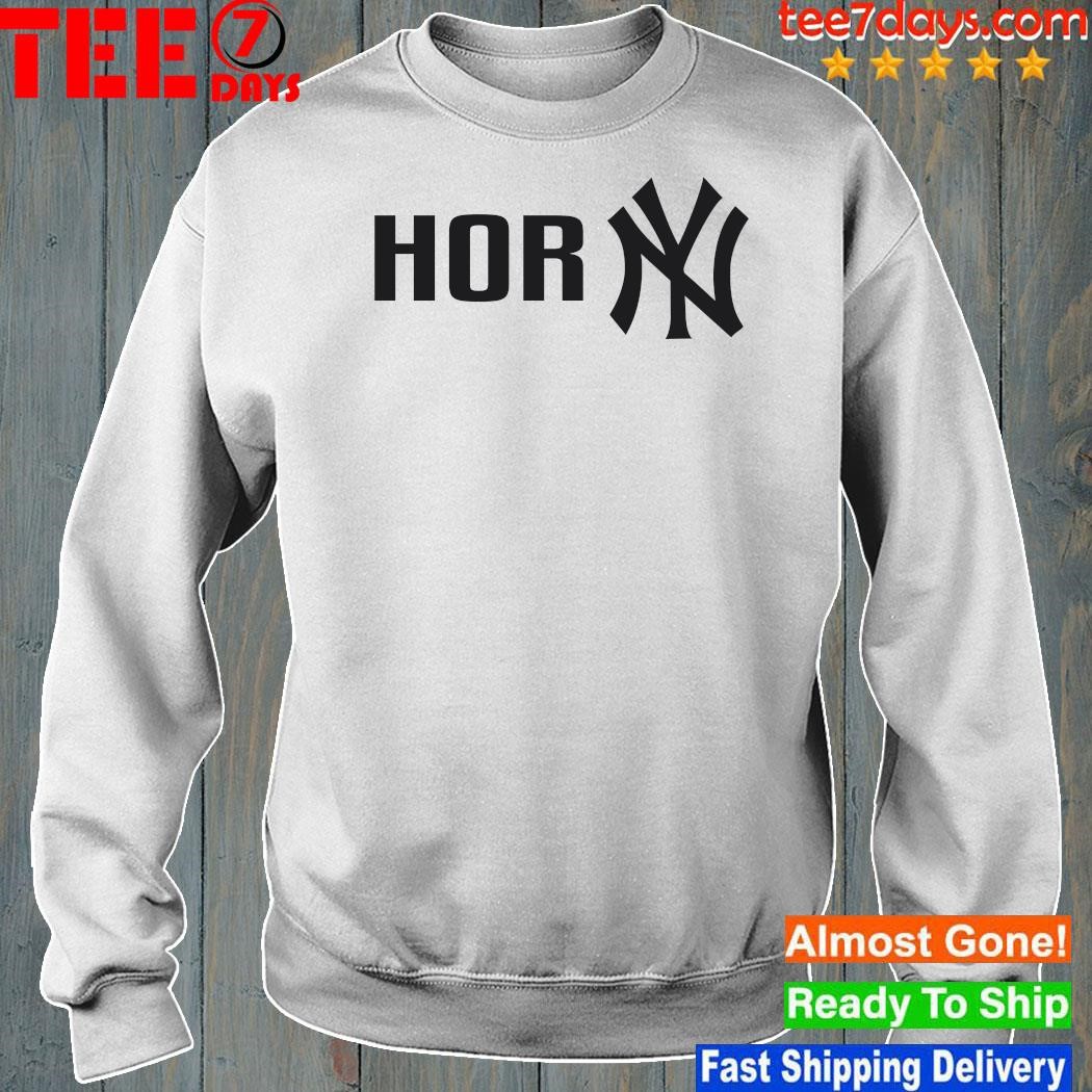 Horny New York Yankees logo shirt, hoodie, sweater, long sleeve