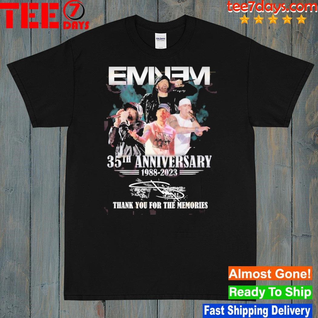 Eminem 35th anniversary 1988 2023 thank you for the memories shirt