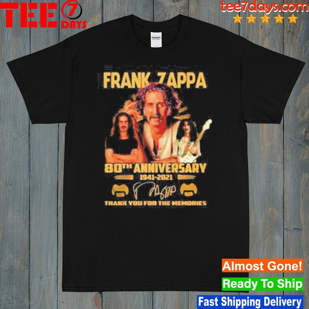Frank Zappa 83Th Anniversary 1940 2023 Signatures Thank You For The Memories shirt