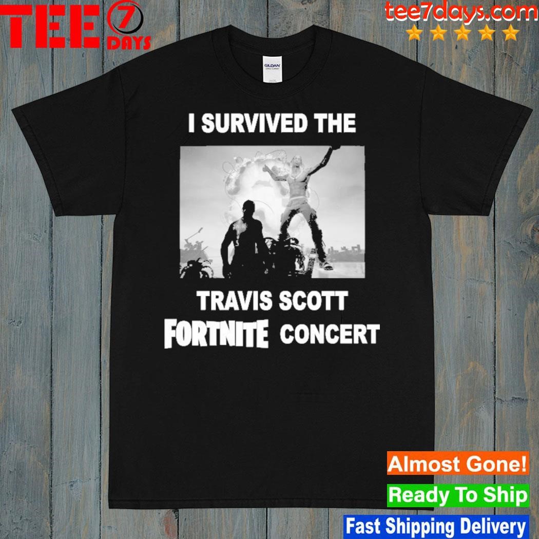 I Survived The Travis Scott Fortnite Concert 2023 T-Shirt
