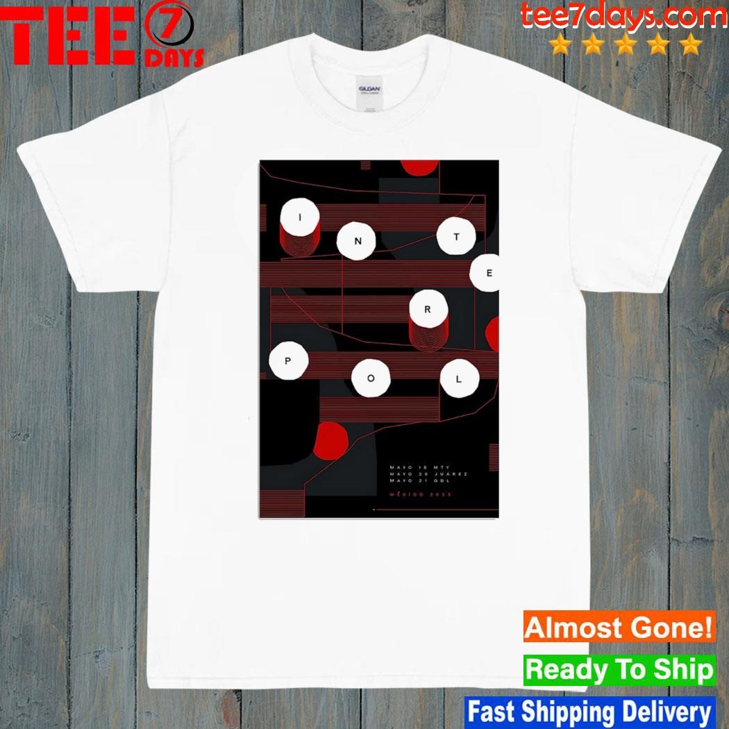 Interpol Mexico 2023 poster t-shirt