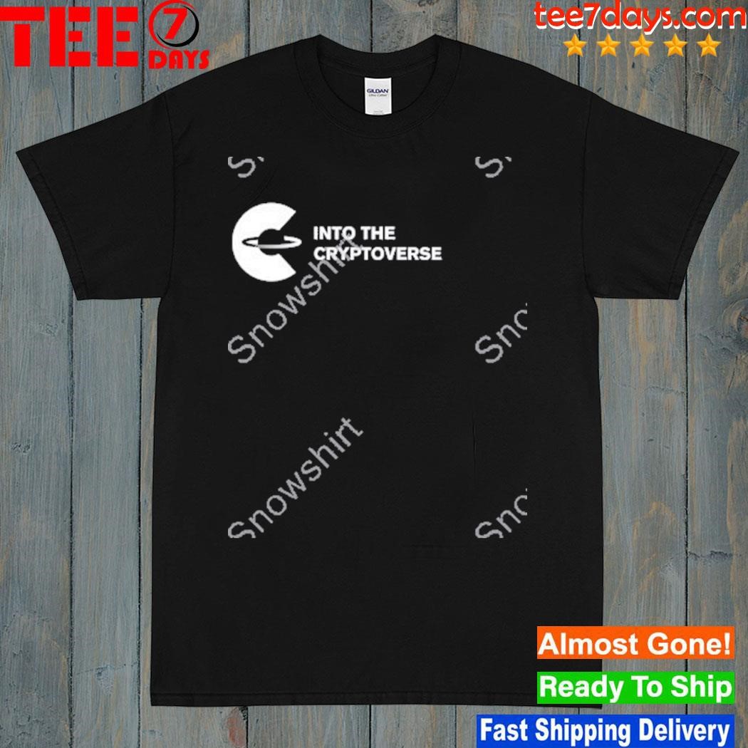 Into the cryptoverse logo t-shirt