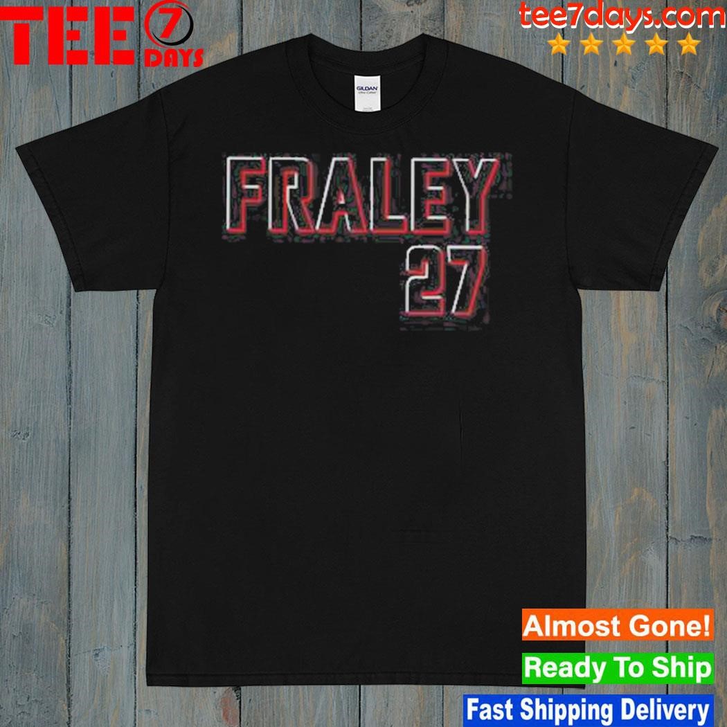 Jake fraley #27 cincinnatI reds baseball 2023 logo shirt